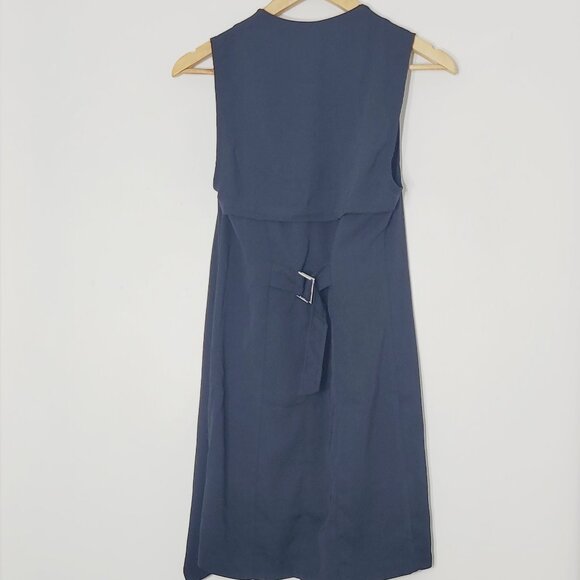 Dynamite Women's Black Sleeveless Solid Open Front Mid Length Shrug Size XS - Picture 2 of 9